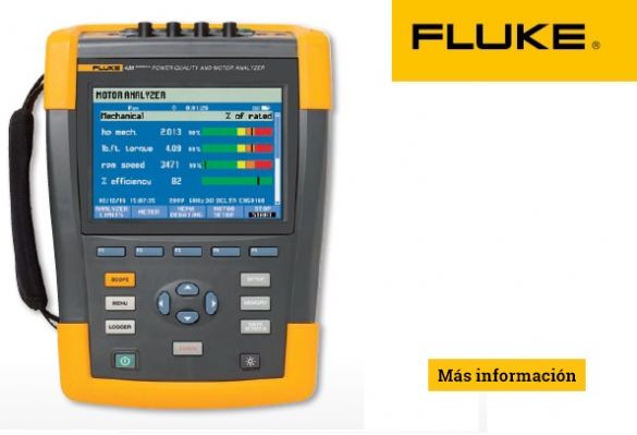 Analizador de calidad elctrica y eficiencia de motores Fluke 438-II